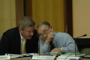 Senator Mitch Fifield (Left) and Senator Alan Eggleston (Right). Photo Courtesy of www.mitchfifield.com