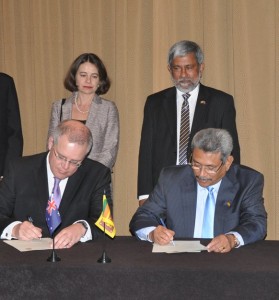 The Hon. Scott Morrison and Mr Gotabaya Rajapaksa -- Source: Sri Lankan High Commission in Canberra